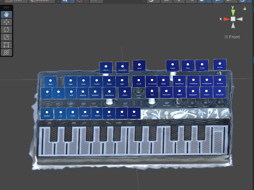 Capture d'écran du projet Application Realité augmentée